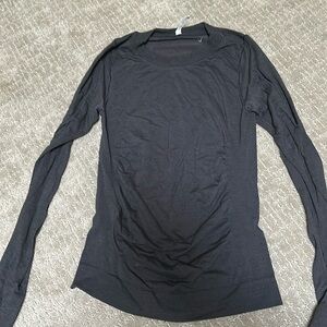 Athleta Green/Black Long Sleeve Top Size S